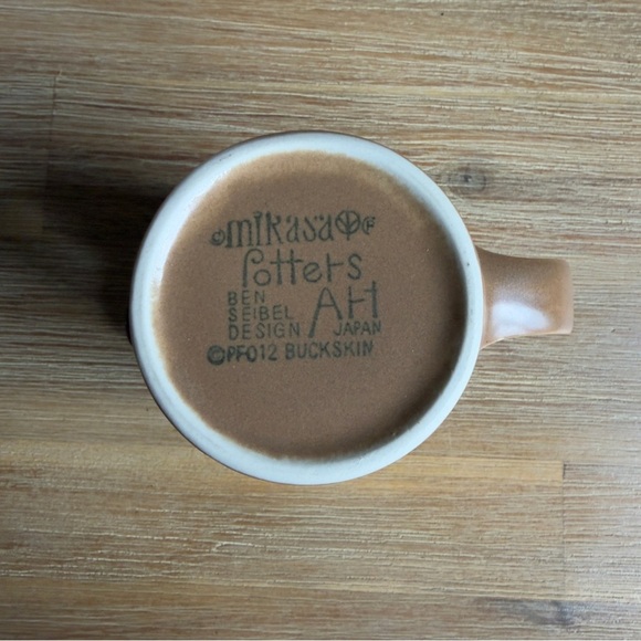 Vintage Mid-Century Mikasa Buckskin Potters Art Creamer and Sugar - Ben Seibel - Picture 7 of 15